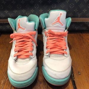 Air Jordan 5 Retro GS Light Aqua 440892-100